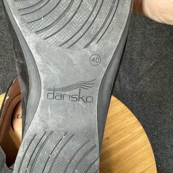 Dansko Ann Flats Black Metallic Round Toe Slip On Shoes Womens 40 US 9.5- 10 - Picture 8 of 8